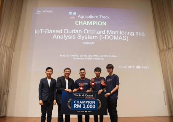 TAR UMT Engineering Students Clinch First Place at Tech 4 Good Challenge